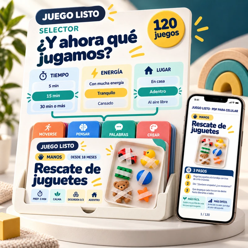 Juego Listo: tarjetas de juego, Selector y versión para celular